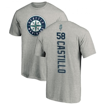 Youth Seattle Mariners Luis Castillo ＃58 Backer T-Shirt Ash