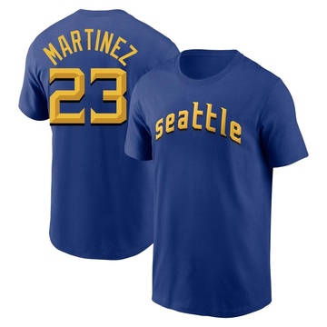 Youth Seattle Mariners Tino Martinez ＃23 2023 City Connect Name & Number T-Shirt - Royal