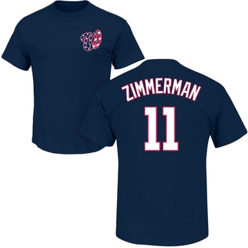 Youth Washington Nationals Ryan Zimmerman ＃11 Roster Name & Number T-Shirt - Navy